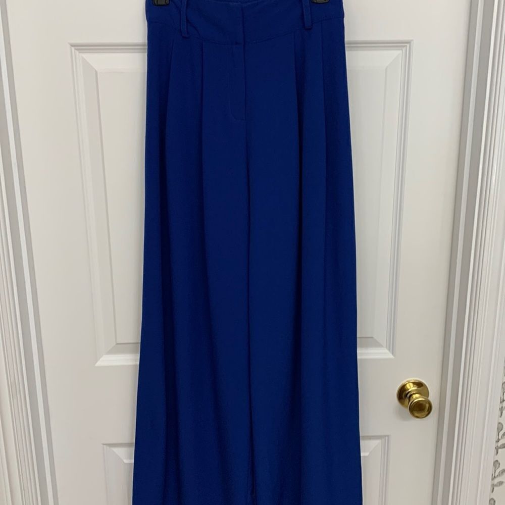 Flying Tomato size Small high waist royal blue wide leg pants